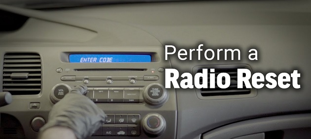 Honda Civic radio code reset