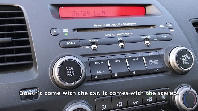 Honda Civic radio code