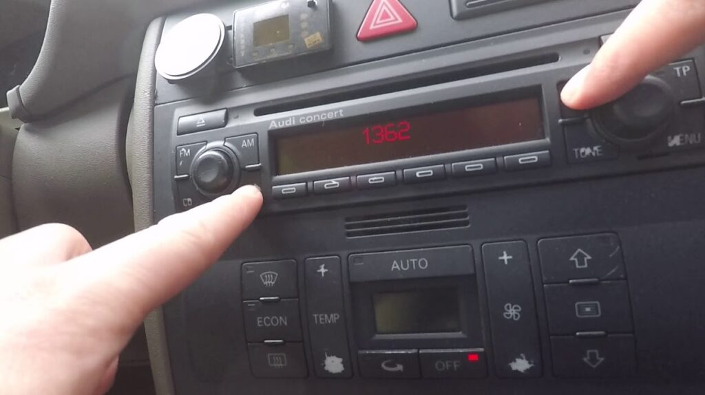 Enter Audi Radio Code