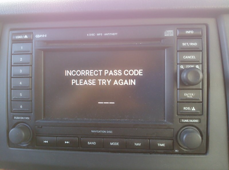 Jeep Radio Code