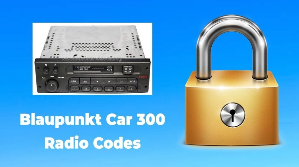 Blaupunkt Car 300 Radio Code Calculator