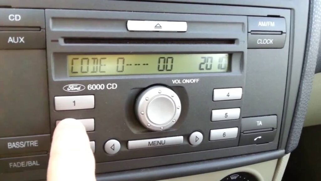 Ford Fiesta Radio Code