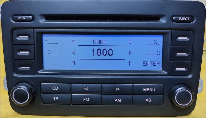 VW RCD 300 Radio Code