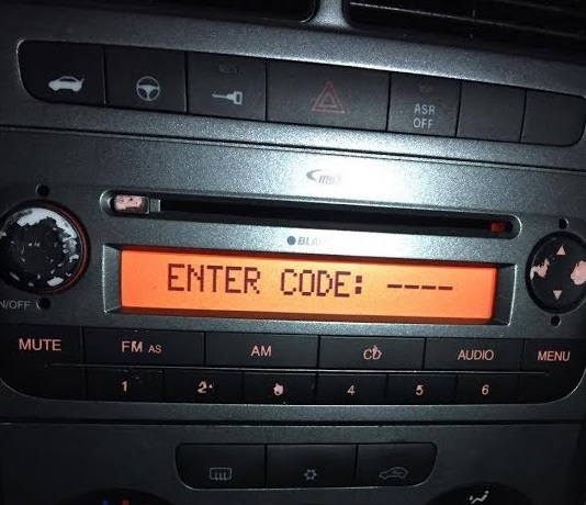 Fiat Punto Radio Code