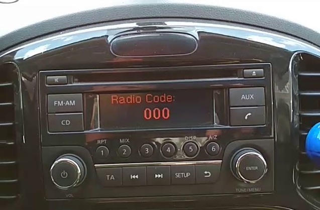 Nissan Juke Radio Code