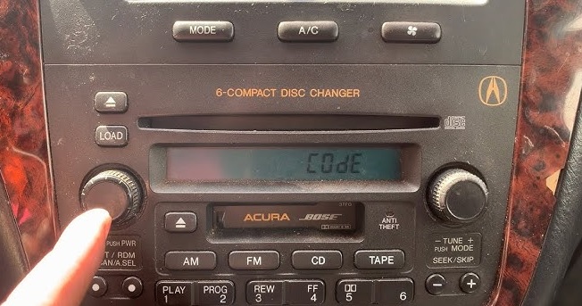 Acura Unlock Radio Codes Free