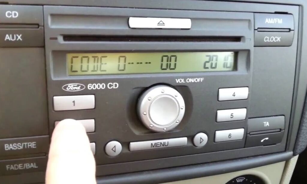 Ford Fiesta Audio System Code