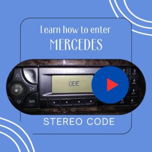 How To Enter Mercedes Stereo Code