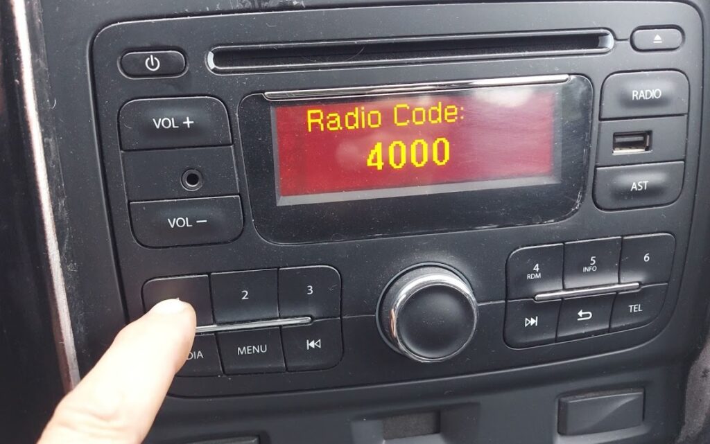Dacia Sandero Radio Code