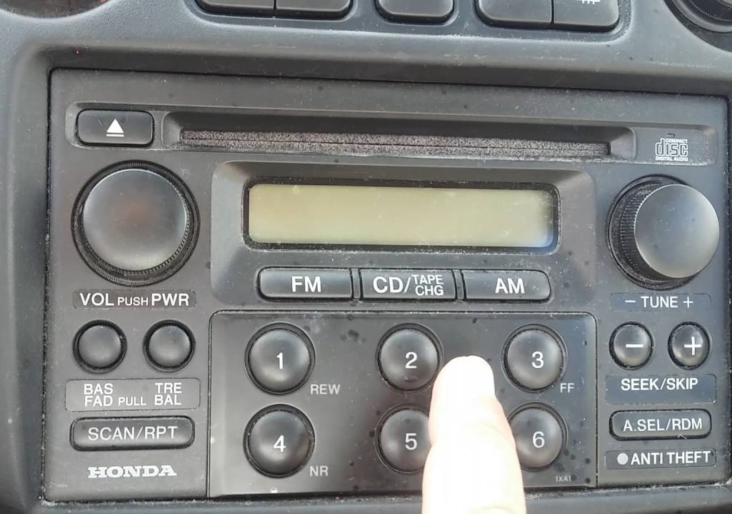 Honda Accord Stereo Code