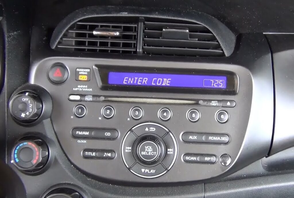 Honda Car Stereo Codes